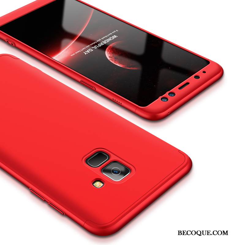 Kuori Samsung Galaxy A8 2018 Suojaus Sininen Takakansi, Kotelo Samsung Galaxy A8 2018 Puhelimen Kuoret