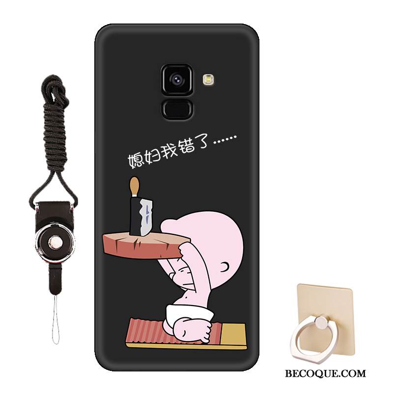 Kuori Samsung Galaxy A8 2018 Tila Puhelimen Kuoret Malli, Kotelo Samsung Galaxy A8 2018 Laukut Sininen Rakastunut