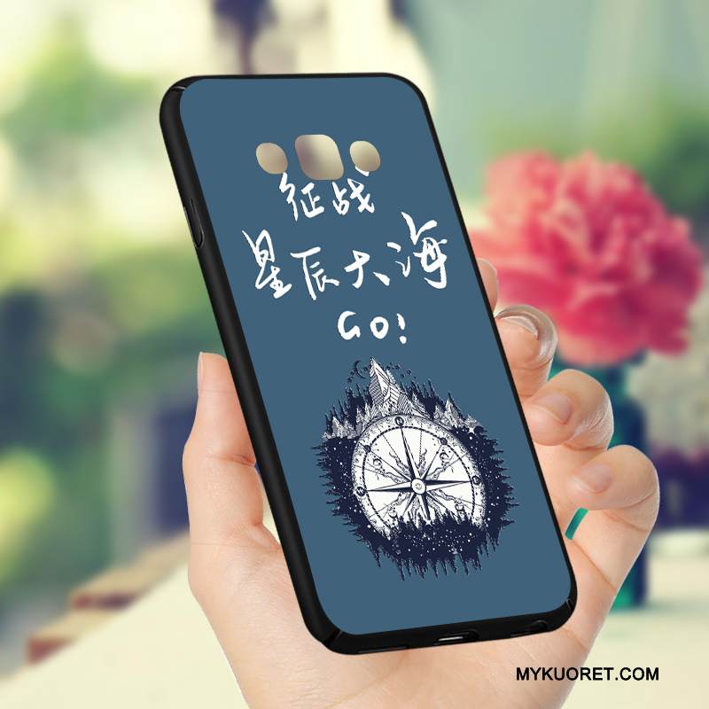 Kuori Samsung Galaxy A8 Laukut Murtumaton Tummansininen, Kotelo Samsung Galaxy A8 Pehmeä Neste Puhelimen Kuoret Persoonallisuus