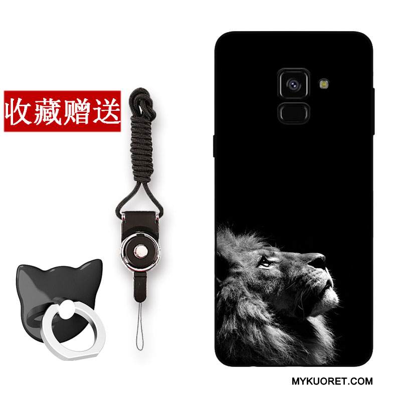 Kuori Samsung Galaxy A8+ Laukut Puhelimen Kuoret Harmaa, Kotelo Samsung Galaxy A8+ Suojaus Persoonallisuus Tuuli