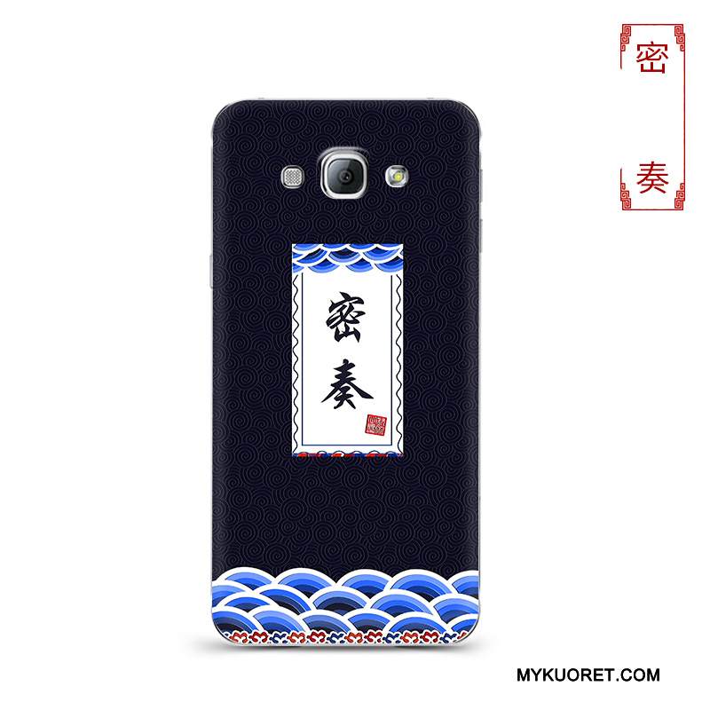 Kuori Samsung Galaxy A8 Laukut Puhelimen Kuoret Musta, Kotelo Samsung Galaxy A8 Silikoni Persoonallisuus Punainen