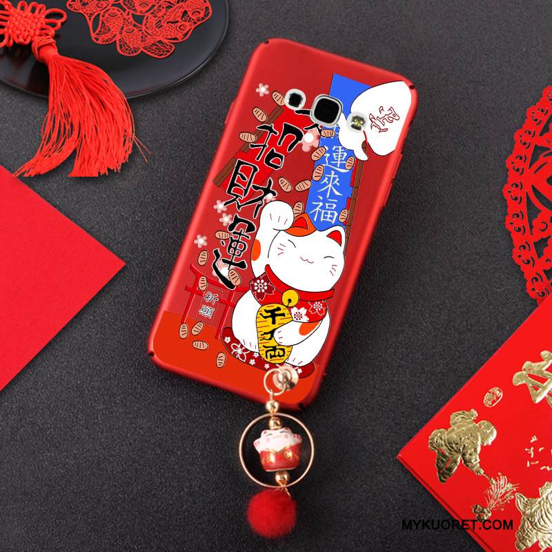 Kuori Samsung Galaxy A8 Laukut Ripustettavat Koristeet Koira, Kotelo Samsung Galaxy A8 Pehmeä Neste Rikkaus Pesty Suede