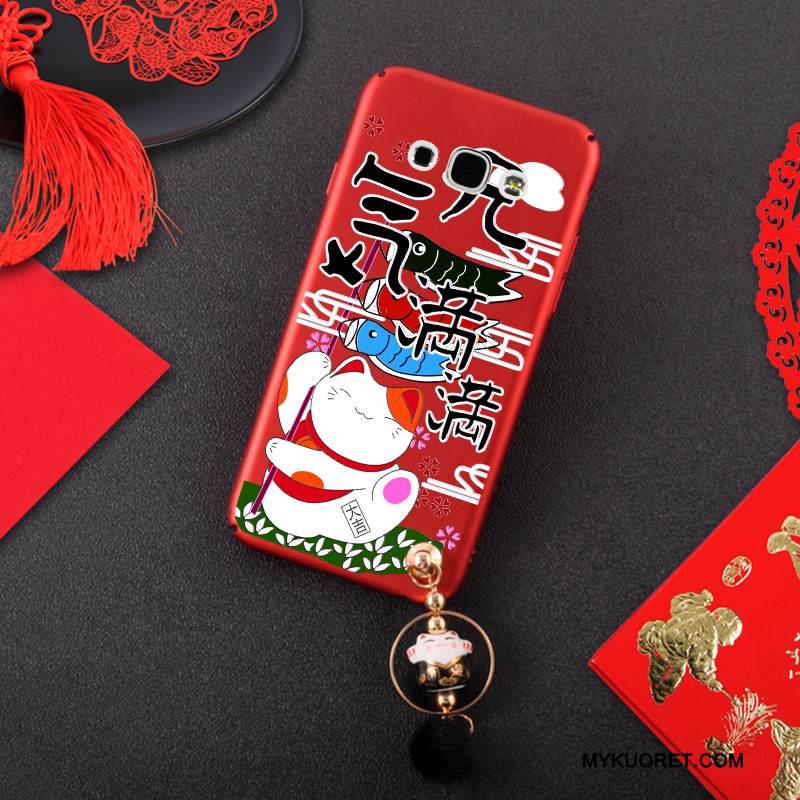 Kuori Samsung Galaxy A8 Laukut Ripustettavat Koristeet Koira, Kotelo Samsung Galaxy A8 Pehmeä Neste Rikkaus Pesty Suede