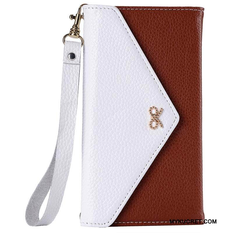 Kuori Samsung Galaxy A8 Laukut Ripustettavat Koristeet Puhelimen Kuoret, Kotelo Samsung Galaxy A8 Nahka Yksinkertainen Punainen