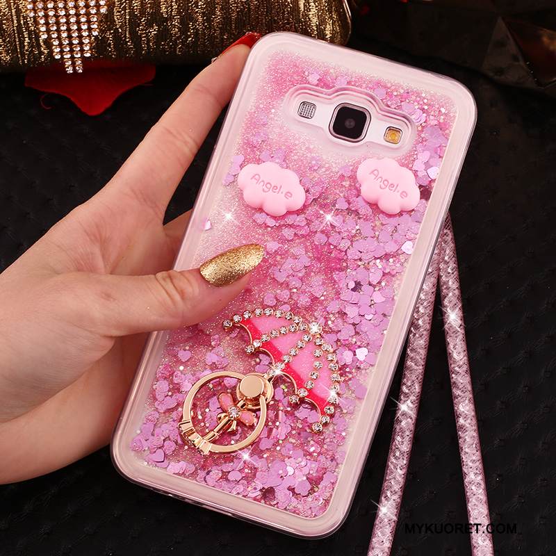 Kuori Samsung Galaxy A8 Laukut Sininen Neste, Kotelo Samsung Galaxy A8 Suojaus Murtumaton Puhelimen Kuoret