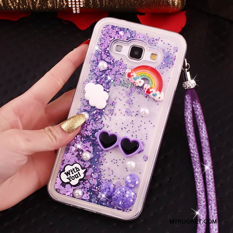 Kuori Samsung Galaxy A8 Laukut Sininen Neste, Kotelo Samsung Galaxy A8 Suojaus Murtumaton Puhelimen Kuoret