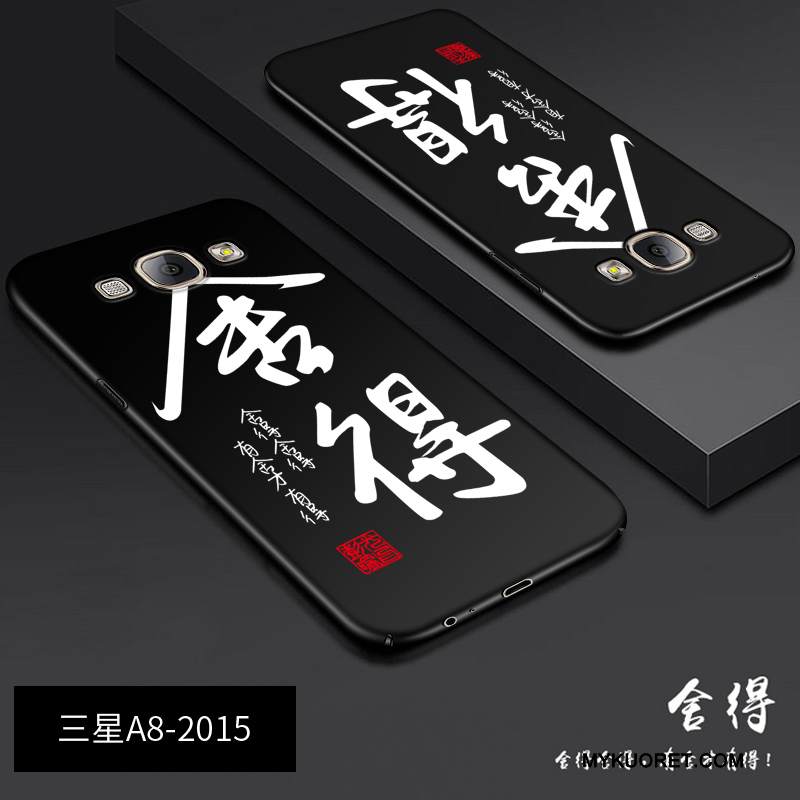 Kuori Samsung Galaxy A8 Luova Musta Persoonallisuus, Kotelo Samsung Galaxy A8 Laukut Puhelimen Kuoret Trendi