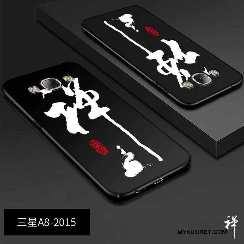 Kuori Samsung Galaxy A8 Luova Musta Persoonallisuus, Kotelo Samsung Galaxy A8 Laukut Puhelimen Kuoret Trendi