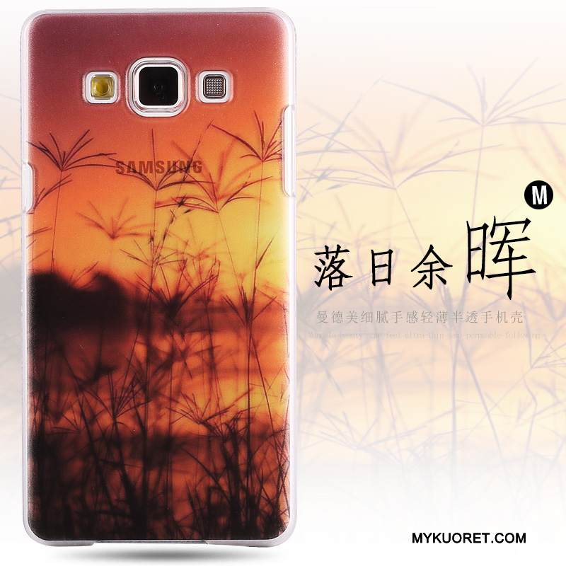 Kuori Samsung Galaxy A8 Maalaus Kova Puhelimen Kuoret, Kotelo Samsung Galaxy A8 Suojaus Murtumaton Pesty Suede