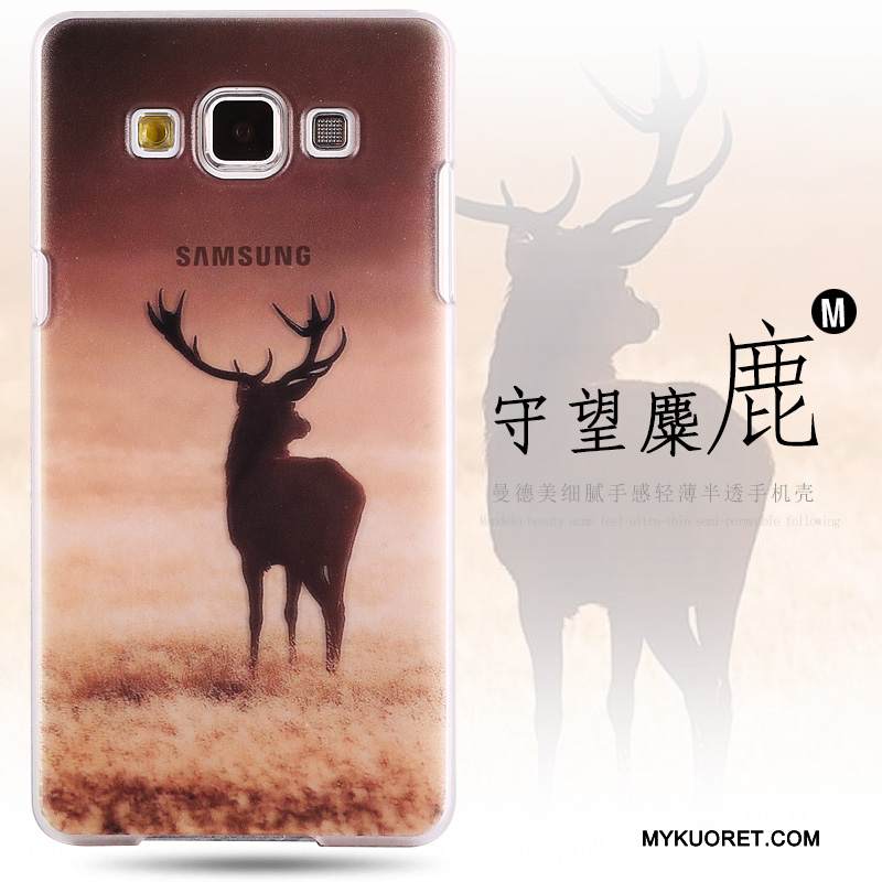 Kuori Samsung Galaxy A8 Maalaus Kova Puhelimen Kuoret, Kotelo Samsung Galaxy A8 Suojaus Murtumaton Pesty Suede