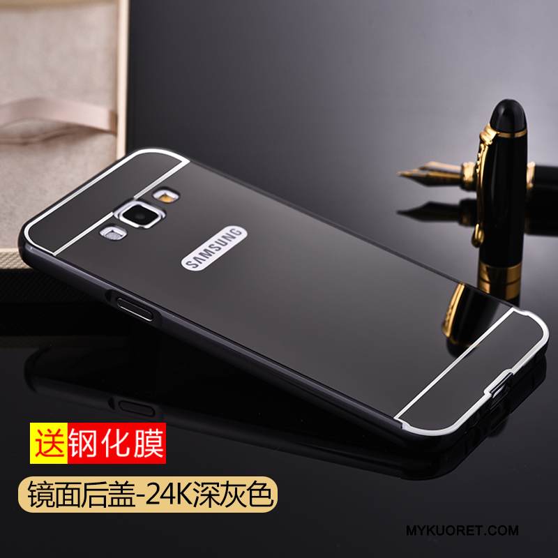 Kuori Samsung Galaxy A8 Metalli Hopea Takakansi, Kotelo Samsung Galaxy A8 Laukut Trendi Puhelimen Kuoret