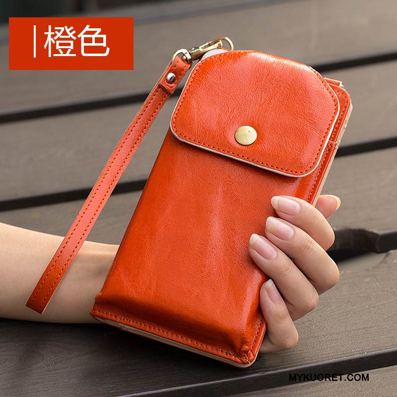 Kuori Samsung Galaxy A8 Nahka Puhelimen Kuoret Ihana, Kotelo Samsung Galaxy A8 Laukut Musta Trendi