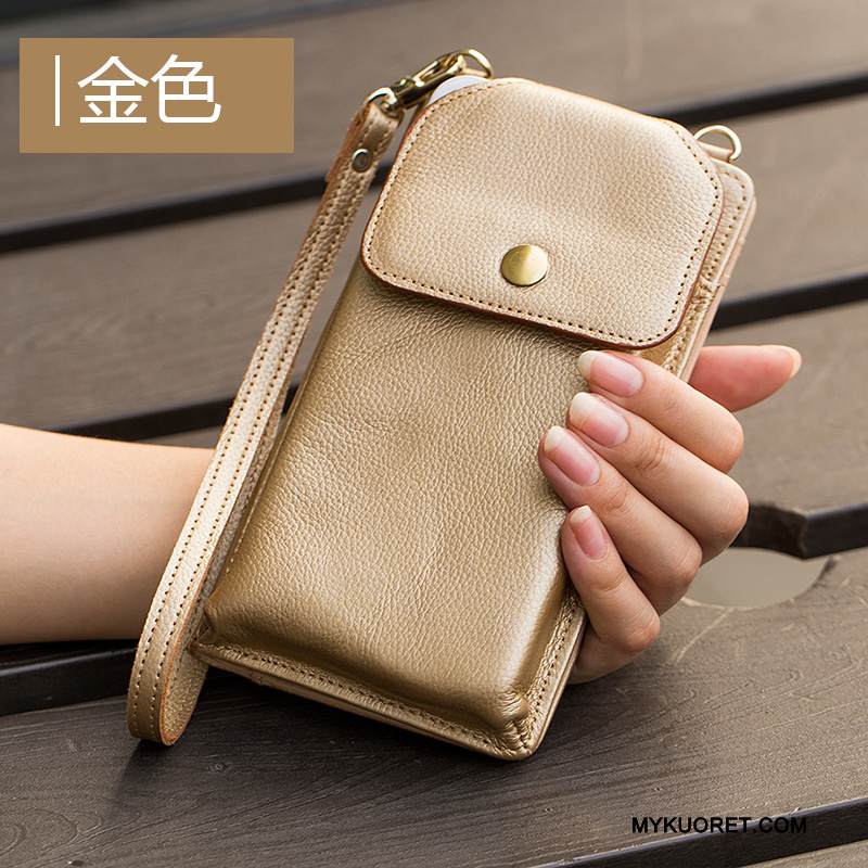 Kuori Samsung Galaxy A8 Nahka Puhelimen Kuoret Ihana, Kotelo Samsung Galaxy A8 Laukut Musta Trendi