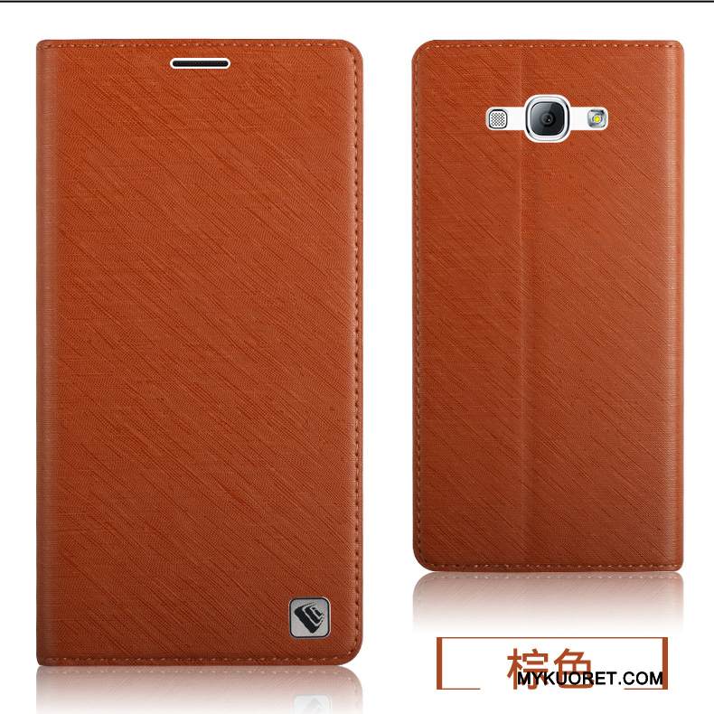 Kuori Samsung Galaxy A8 Nahka Takakansi Puhelimen Kuoret, Kotelo Samsung Galaxy A8 Laukut Murtumaton