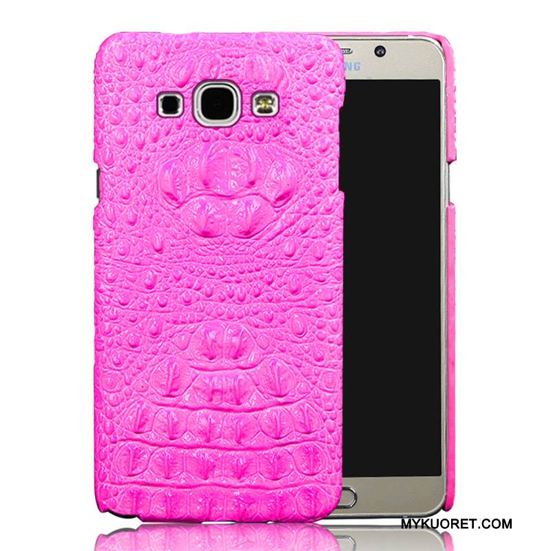 Kuori Samsung Galaxy A8 Nahka Takakansi Puhelimen Kuoret, Kotelo Samsung Galaxy A8 Suojaus Vaalean Musta