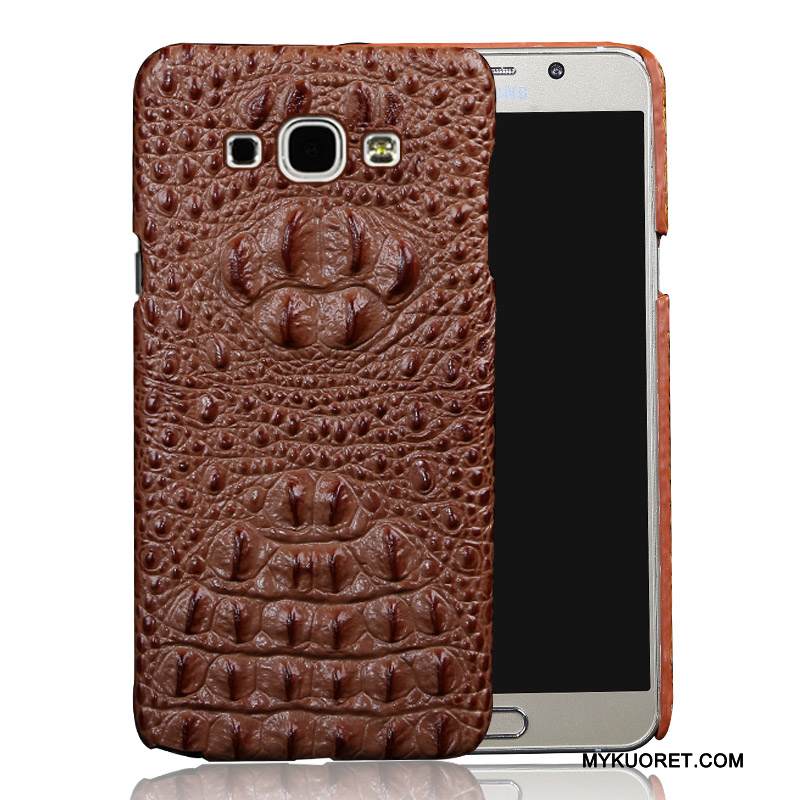 Kuori Samsung Galaxy A8 Nahka Takakansi Puhelimen Kuoret, Kotelo Samsung Galaxy A8 Suojaus Vaalean Musta