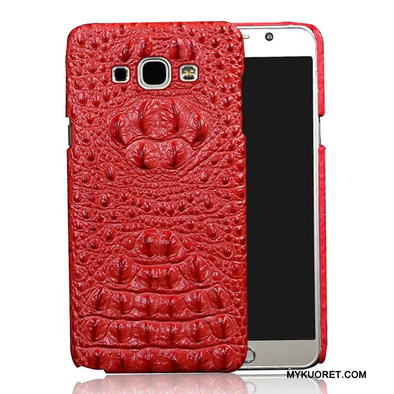 Kuori Samsung Galaxy A8 Nahka Takakansi Puhelimen Kuoret, Kotelo Samsung Galaxy A8 Suojaus Vaalean Musta