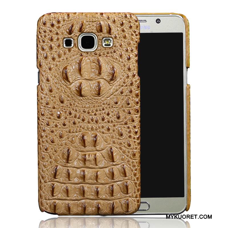 Kuori Samsung Galaxy A8 Nahka Takakansi Puhelimen Kuoret, Kotelo Samsung Galaxy A8 Suojaus Vaalean Musta