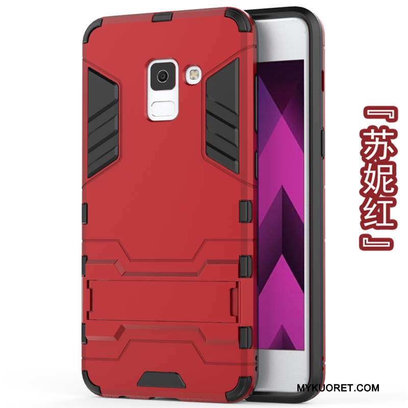 Kuori Samsung Galaxy A8+ Pehmeä Neste Kova Kulta, Kotelo Samsung Galaxy A8+ Laukut Murtumaton Trendi