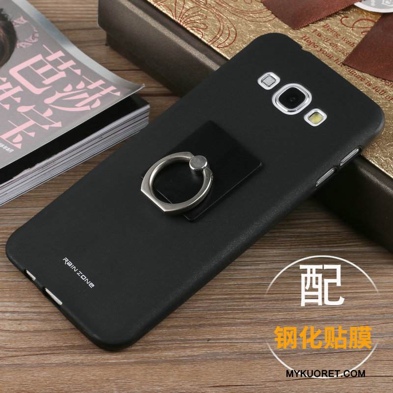 Kuori Samsung Galaxy A8 Pehmeä Neste Pesty Suede Jauhe, Kotelo Samsung Galaxy A8 Silikoni Yksinkertainen Puhelimen Kuoret