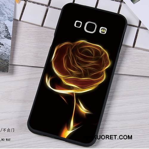 Kuori Samsung Galaxy A8 Pehmeä Neste Pesty Suede Puhelimen Kuoret, Kotelo Samsung Galaxy A8 Maalaus Vihreä Murtumaton