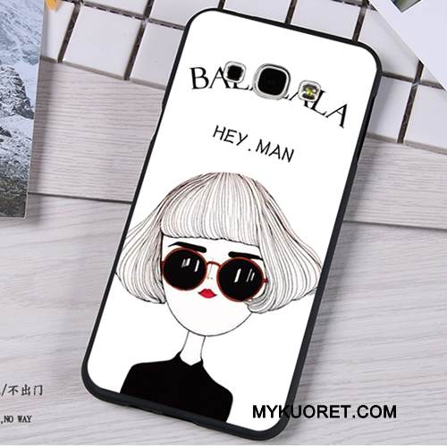 Kuori Samsung Galaxy A8 Pehmeä Neste Pesty Suede Puhelimen Kuoret, Kotelo Samsung Galaxy A8 Maalaus Vihreä Murtumaton