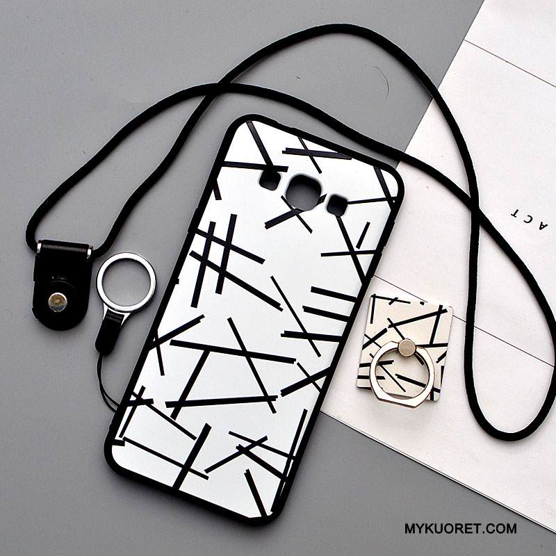 Kuori Samsung Galaxy A8 Sarjakuva Ripustettavat Koristeet Pesty Suede, Kotelo Samsung Galaxy A8 Pehmeä Neste Murtumaton Vihreä