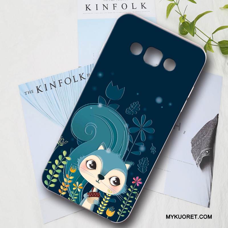 Kuori Samsung Galaxy A8 Silikoni Persoonallisuus Murtumaton, Kotelo Samsung Galaxy A8 Suojaus Puhelimen Kuoret Vihreä