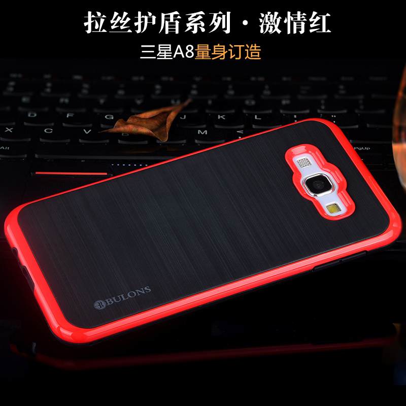 Kuori Samsung Galaxy A8 Silikoni Trendi Puhelimen Kuoret, Kotelo Samsung Galaxy A8 Luova Murtumaton Musta