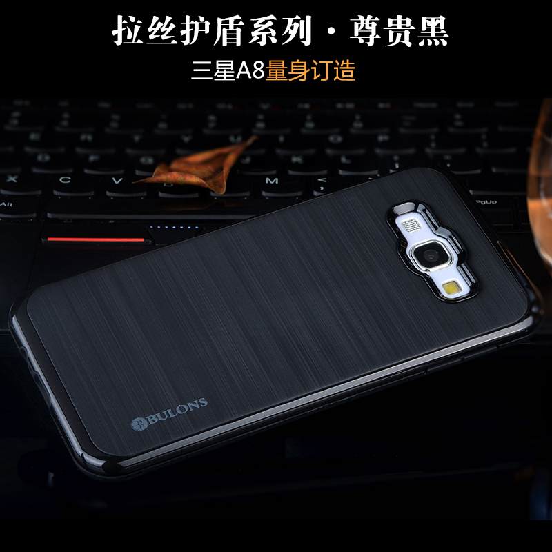 Kuori Samsung Galaxy A8 Silikoni Trendi Puhelimen Kuoret, Kotelo Samsung Galaxy A8 Luova Murtumaton Musta