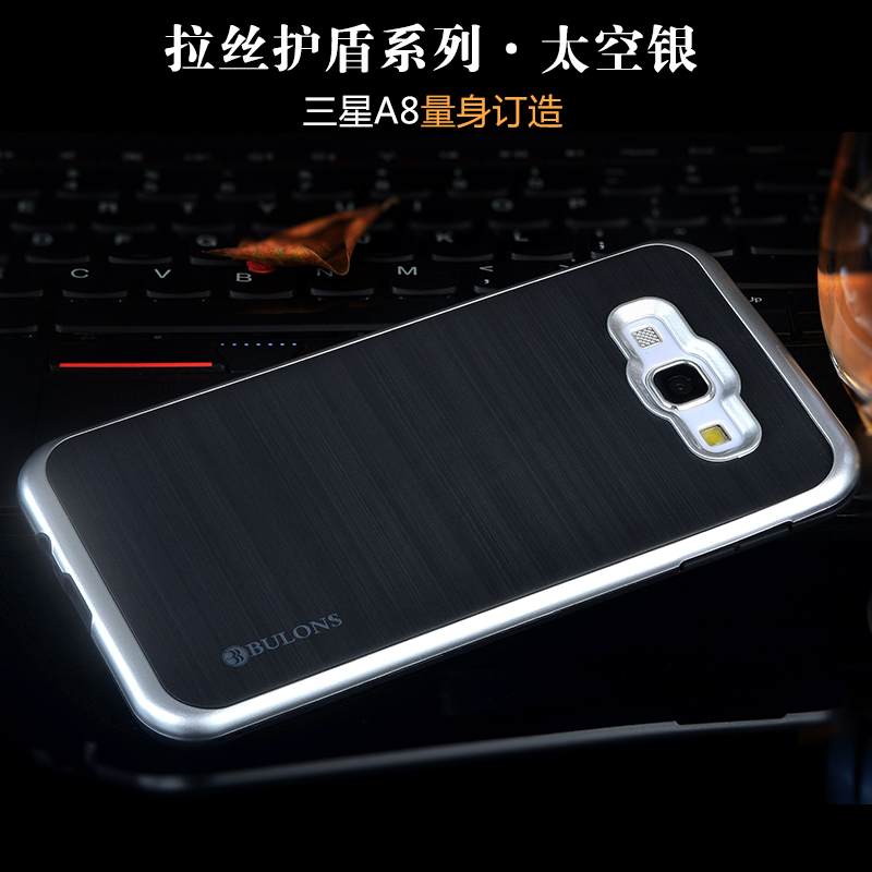 Kuori Samsung Galaxy A8 Silikoni Trendi Puhelimen Kuoret, Kotelo Samsung Galaxy A8 Luova Murtumaton Musta