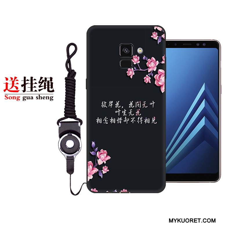 Kuori Samsung Galaxy A8+ Silikoni Violetti Murtumaton, Kotelo Samsung Galaxy A8+ Laukut