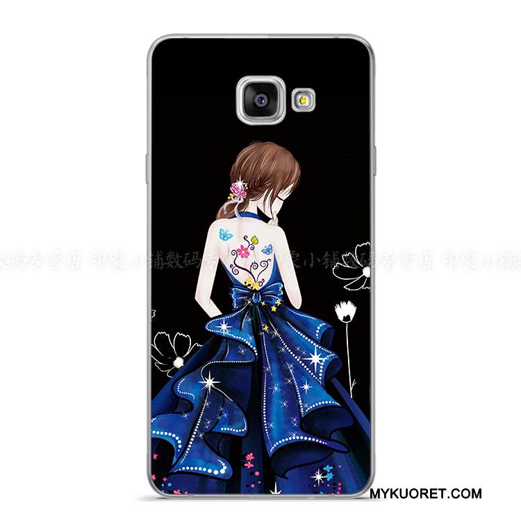 Kuori Samsung Galaxy A8 Suojaus Ohut Violetti, Kotelo Samsung Galaxy A8 Pehmeä Neste Murtumaton Puhelimen Kuoret