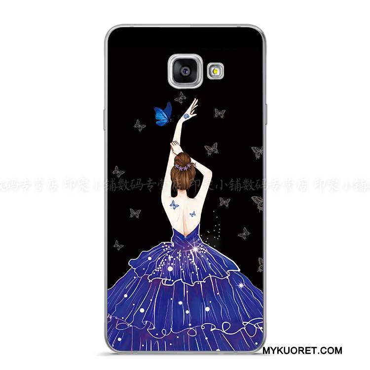 Kuori Samsung Galaxy A8 Suojaus Ohut Violetti, Kotelo Samsung Galaxy A8 Pehmeä Neste Murtumaton Puhelimen Kuoret