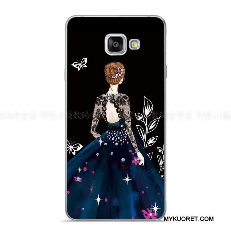 Kuori Samsung Galaxy A8 Suojaus Ohut Violetti, Kotelo Samsung Galaxy A8 Pehmeä Neste Murtumaton Puhelimen Kuoret