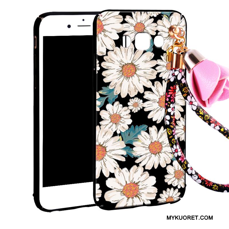 Kuori Samsung Galaxy A8 Suojaus Pesty Suede Puhelimen Kuoret, Kotelo Samsung Galaxy A8 Laukut Ripustettavat Koristeet Trendi