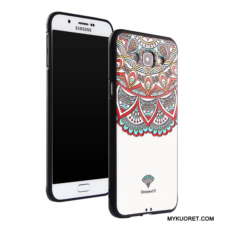 Kuori Samsung Galaxy A8 Suojaus Puhelimen Kuoret Murtumaton, Kotelo Samsung Galaxy A8 Pehmeä Neste Trendi Ripustettavat Koristeet