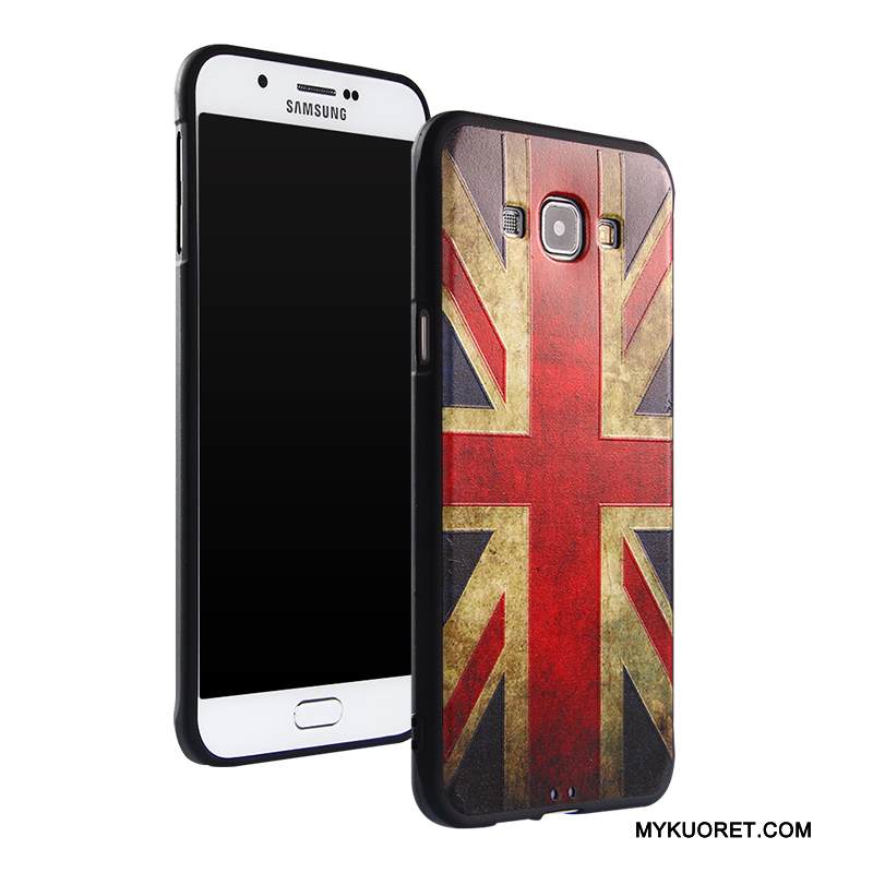 Kuori Samsung Galaxy A8 Suojaus Puhelimen Kuoret Murtumaton, Kotelo Samsung Galaxy A8 Pehmeä Neste Trendi Ripustettavat Koristeet