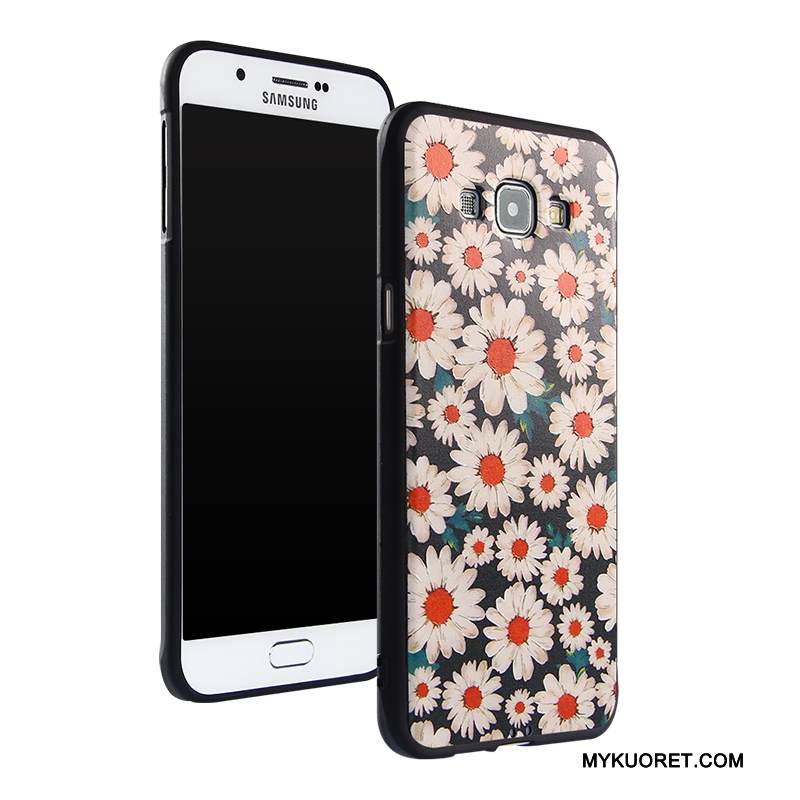 Kuori Samsung Galaxy A8 Suojaus Puhelimen Kuoret Murtumaton, Kotelo Samsung Galaxy A8 Pehmeä Neste Trendi Ripustettavat Koristeet