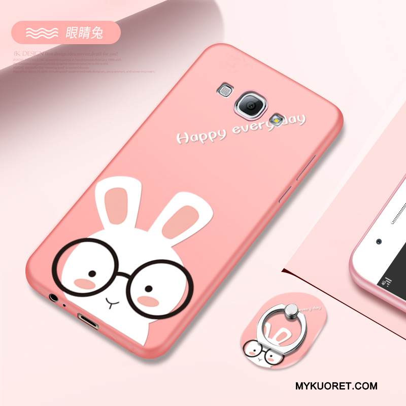 Kuori Samsung Galaxy A8 Suojaus Puhelimen Kuoret Pesty Suede, Kotelo Samsung Galaxy A8 Luova Persoonallisuus Jauhe