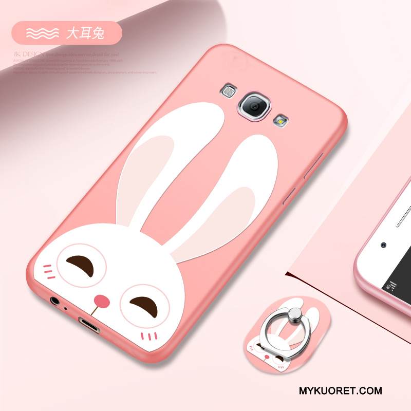 Kuori Samsung Galaxy A8 Suojaus Puhelimen Kuoret Pesty Suede, Kotelo Samsung Galaxy A8 Luova Persoonallisuus Jauhe