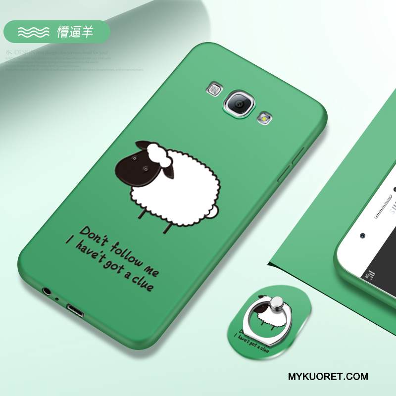 Kuori Samsung Galaxy A8 Suojaus Puhelimen Kuoret Pesty Suede, Kotelo Samsung Galaxy A8 Luova Persoonallisuus Jauhe