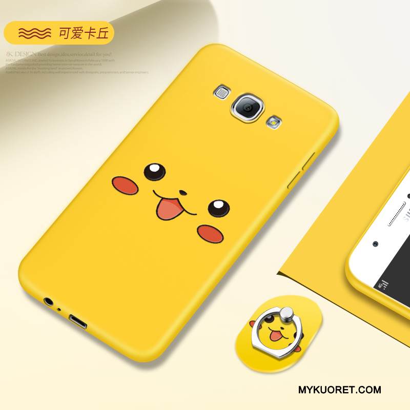 Kuori Samsung Galaxy A8 Suojaus Puhelimen Kuoret Pesty Suede, Kotelo Samsung Galaxy A8 Luova Persoonallisuus Jauhe