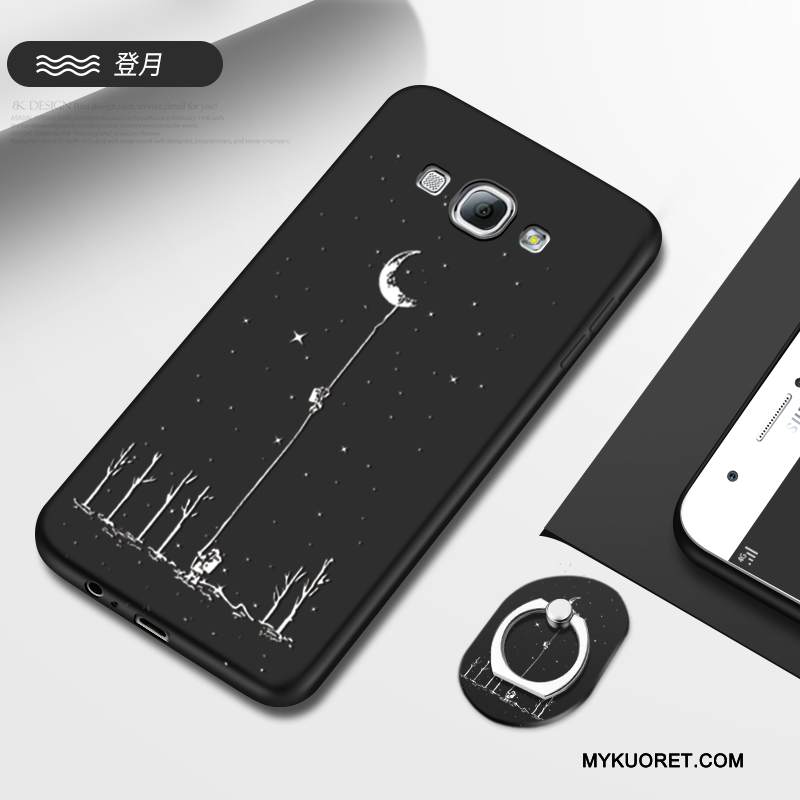 Kuori Samsung Galaxy A8 Suojaus Puhelimen Kuoret Pesty Suede, Kotelo Samsung Galaxy A8 Luova Persoonallisuus Jauhe