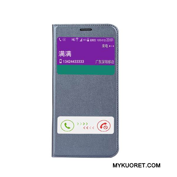 Kuori Samsung Galaxy A8 Suojaus Puhelimen Kuoret Valkoinen, Kotelo Samsung Galaxy A8 Nahka