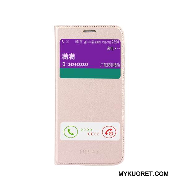 Kuori Samsung Galaxy A8 Suojaus Puhelimen Kuoret Valkoinen, Kotelo Samsung Galaxy A8 Nahka