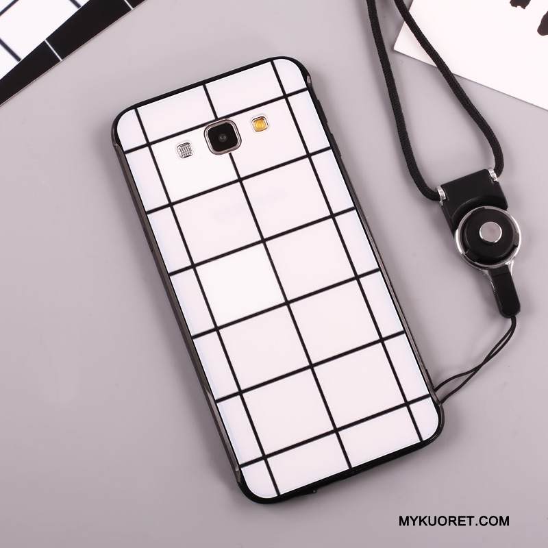 Kuori Samsung Galaxy A8 Suojaus Ripustettavat Koristeet Puhelimen Kuoret, Kotelo Samsung Galaxy A8 Murtumaton Musta