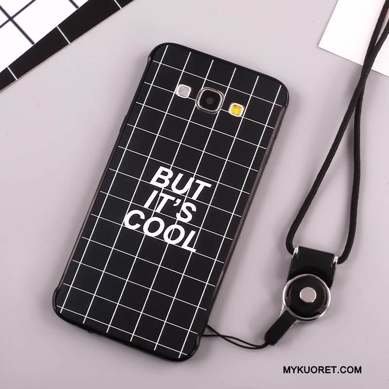 Kuori Samsung Galaxy A8 Suojaus Ripustettavat Koristeet Puhelimen Kuoret, Kotelo Samsung Galaxy A8 Murtumaton Musta