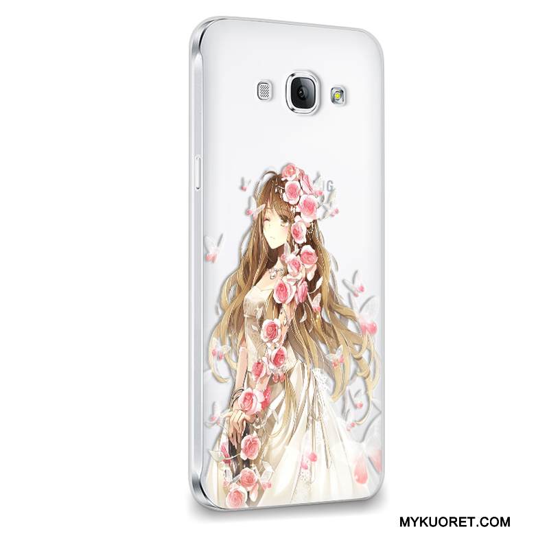 Kuori Samsung Galaxy A8 Suojaus Trendi Violetti, Kotelo Samsung Galaxy A8 Pehmeä Neste Puhelimen Kuoret Murtumaton