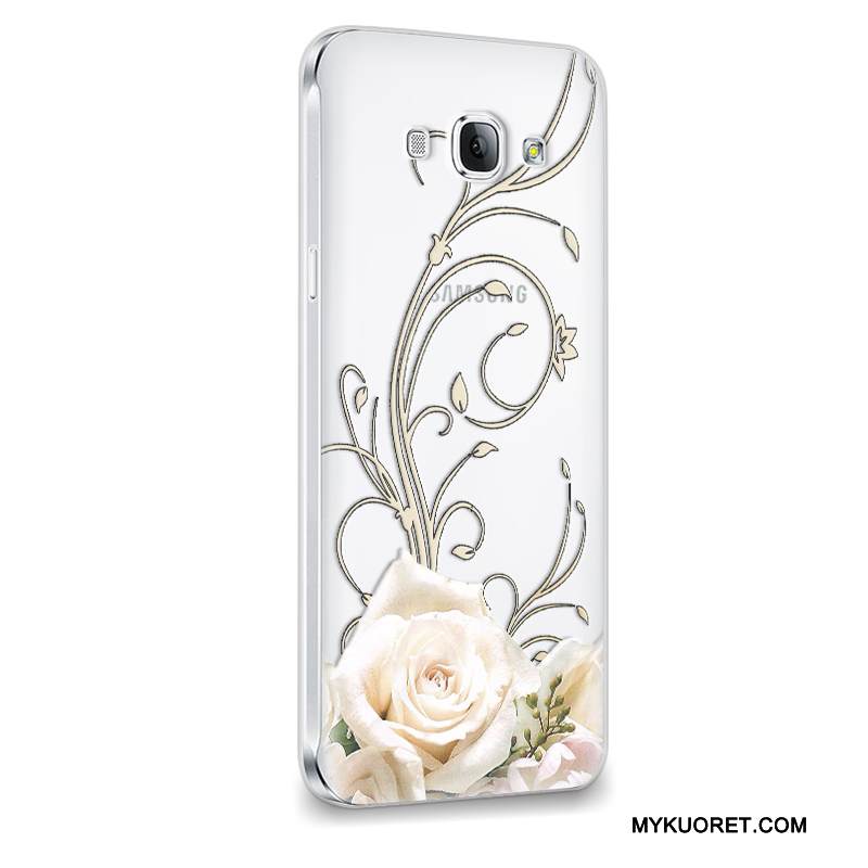 Kuori Samsung Galaxy A8 Suojaus Trendi Violetti, Kotelo Samsung Galaxy A8 Pehmeä Neste Puhelimen Kuoret Murtumaton